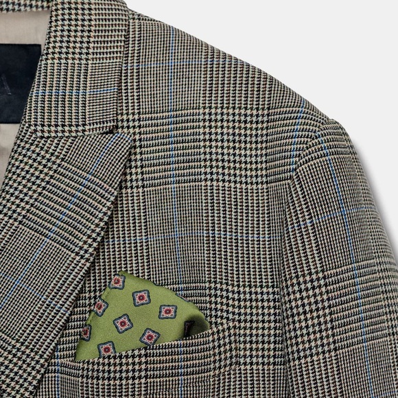 NEW! Zara Plaid Wool Oversized Blazer - Picture 3 of 12